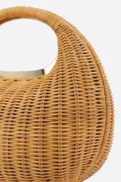 Women SACAI Round handbag in rattan