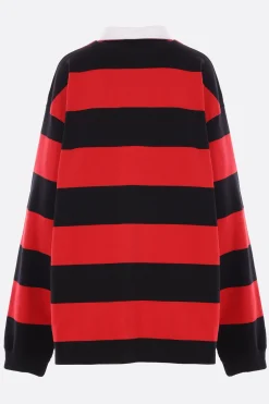 Women VAQUERA Rubgy oversized sweatshirt in striped jersey
