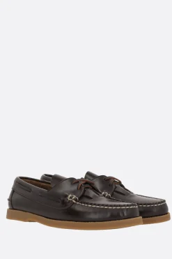 Women HEREU Saler Nautic boat shoes in smooth leather