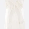 Women SACAI satin and chiffon sleeveless top