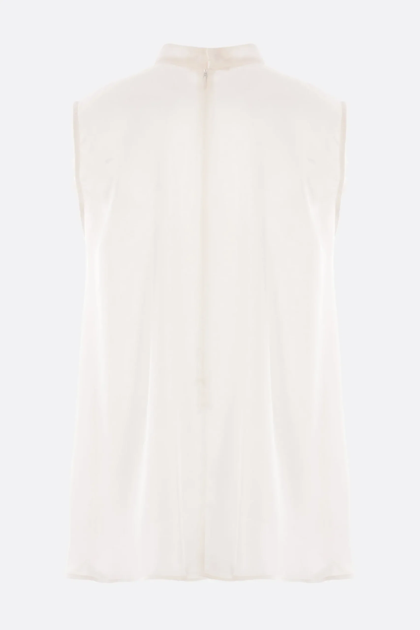 Women SACAI satin and chiffon sleeveless top