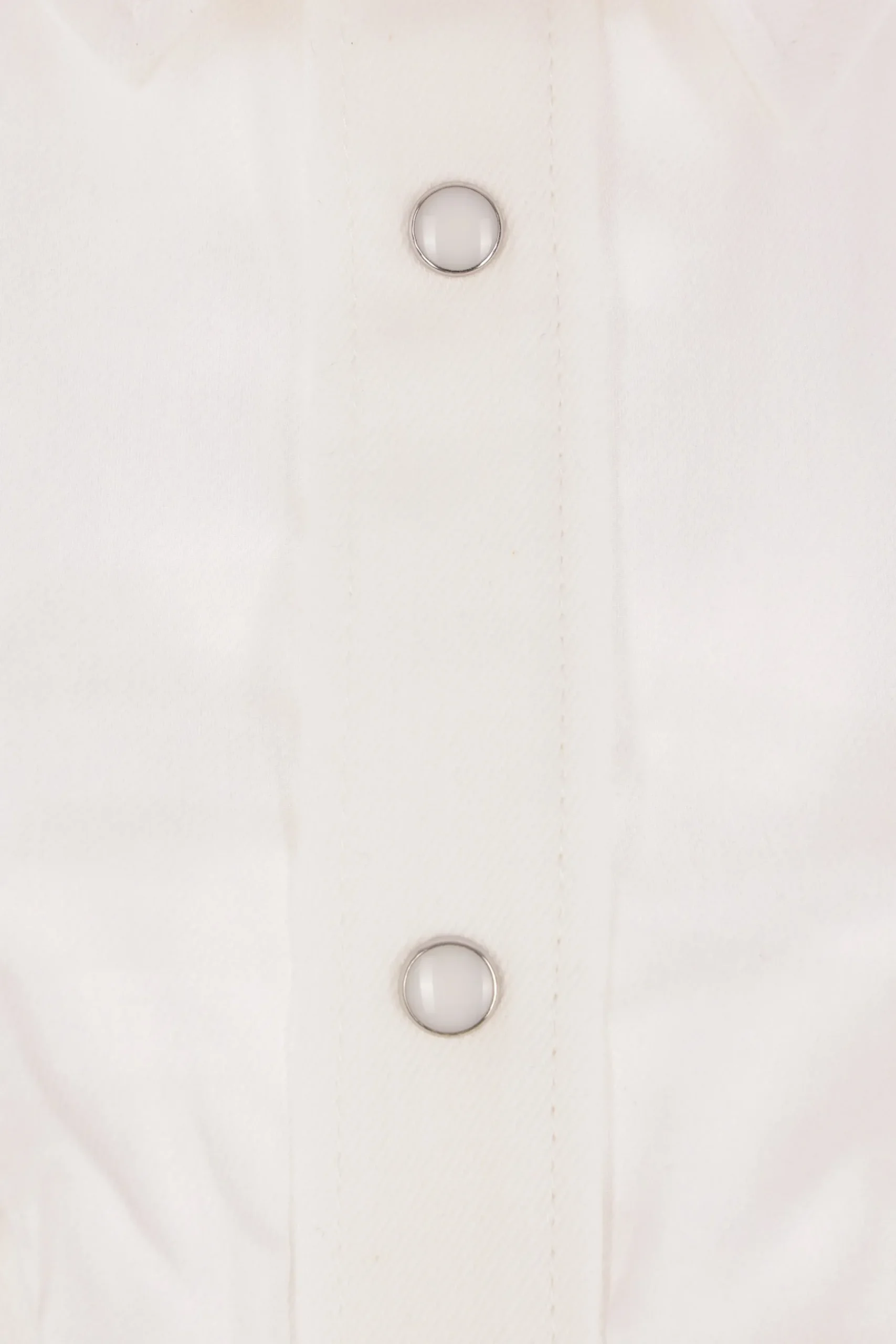 Women SACAI satin and denim oversized shirt