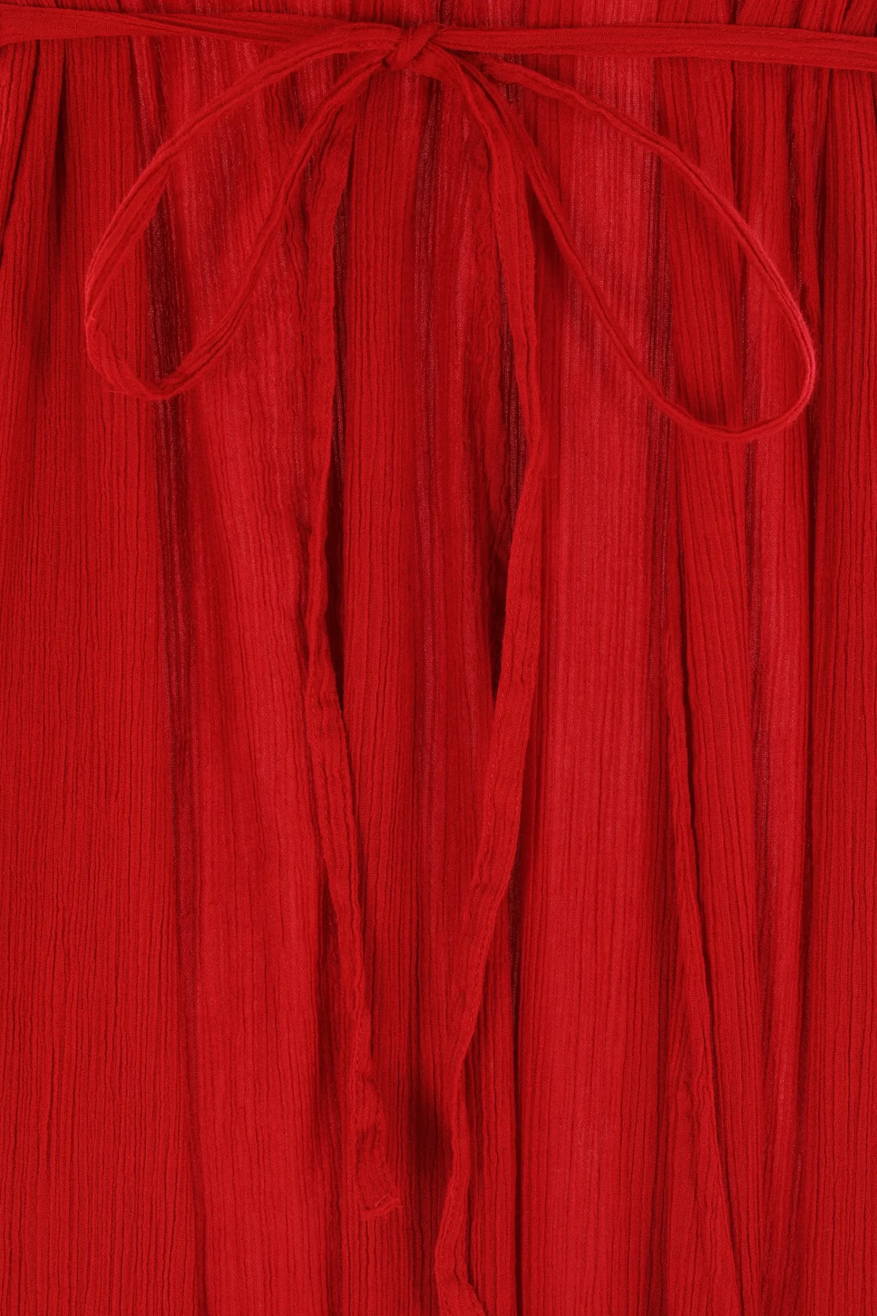Women MARIA CALDERARA Scarlet long dress in cotton muslim