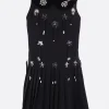 Women CHOPOVA LOWENA Scout sleeveless dress in cotton and velvet