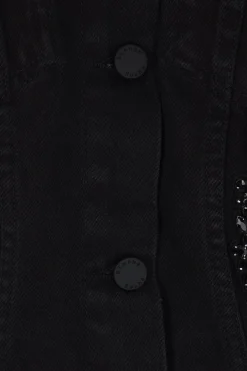 Women SIMONE ROCHA Sculpted cropped jacket in denim