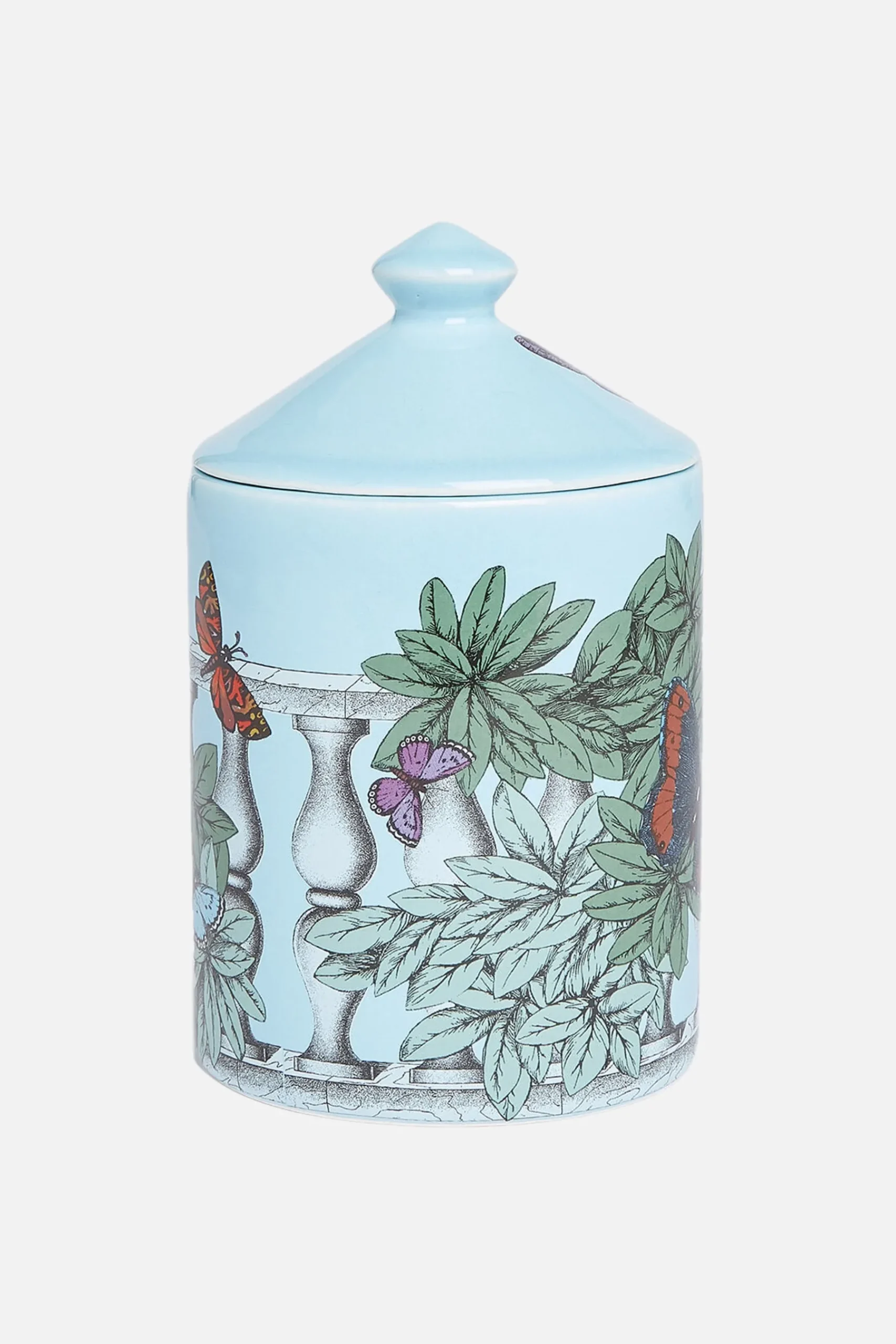 FORNASETTI Se Poi scented candle with Farfalle e Balaustra Décor