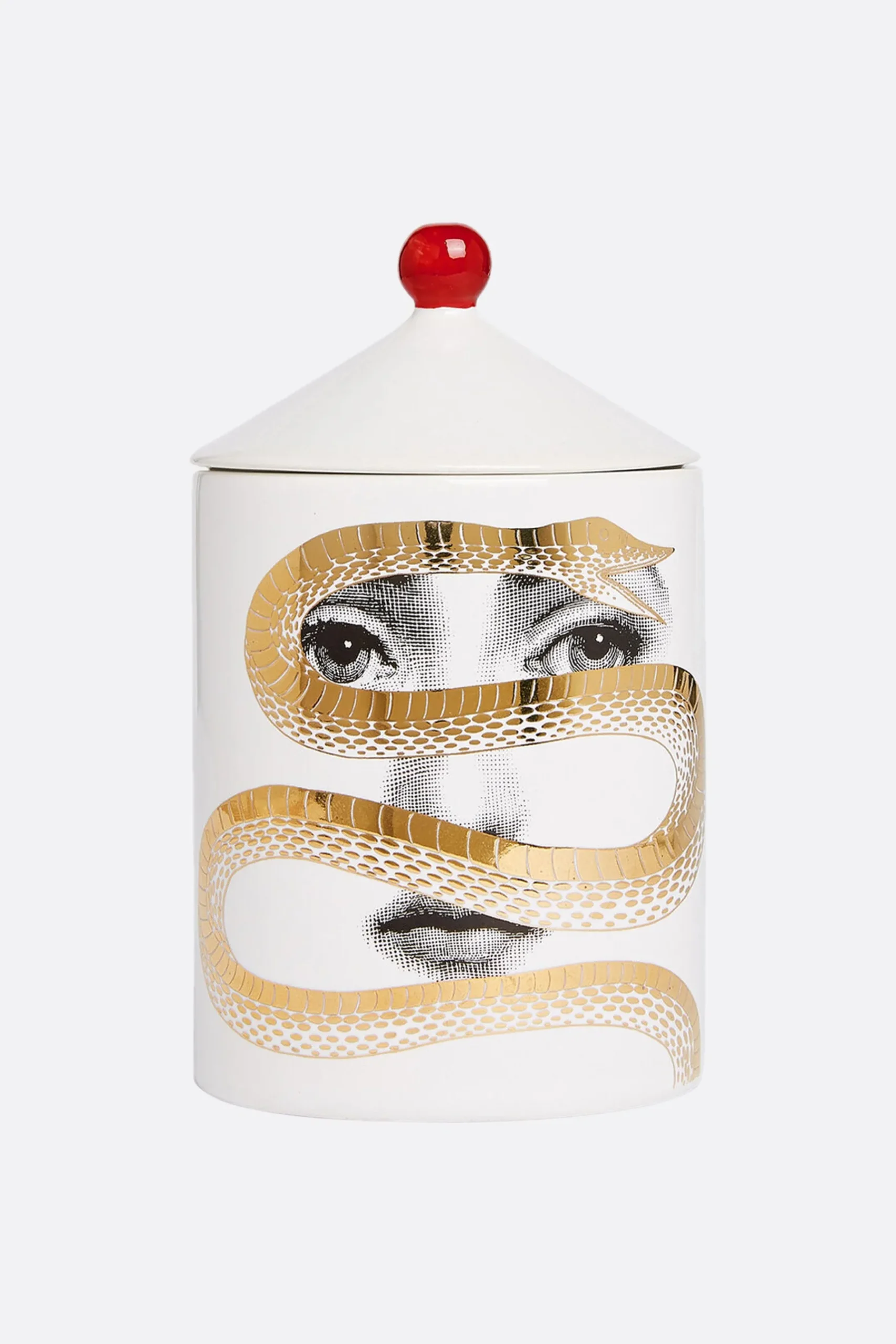 FORNASETTI Se Poi scented candle with Peccato Originale Décor