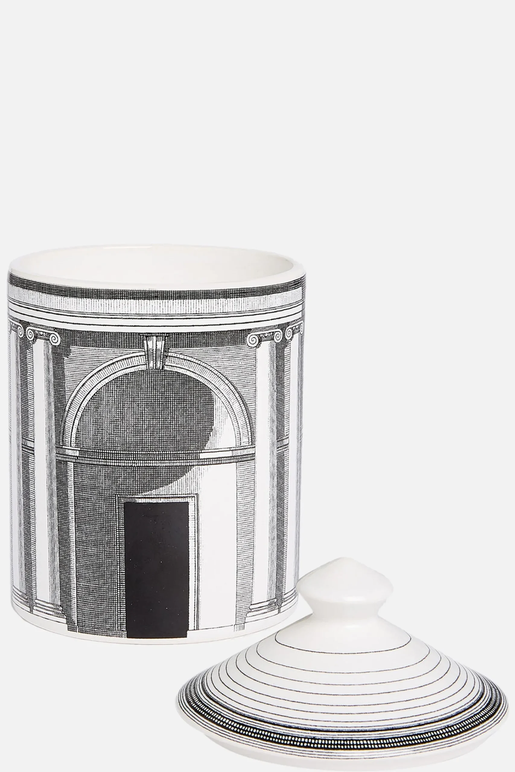 FORNASETTI Se Poi scented candle with Architettura Décor