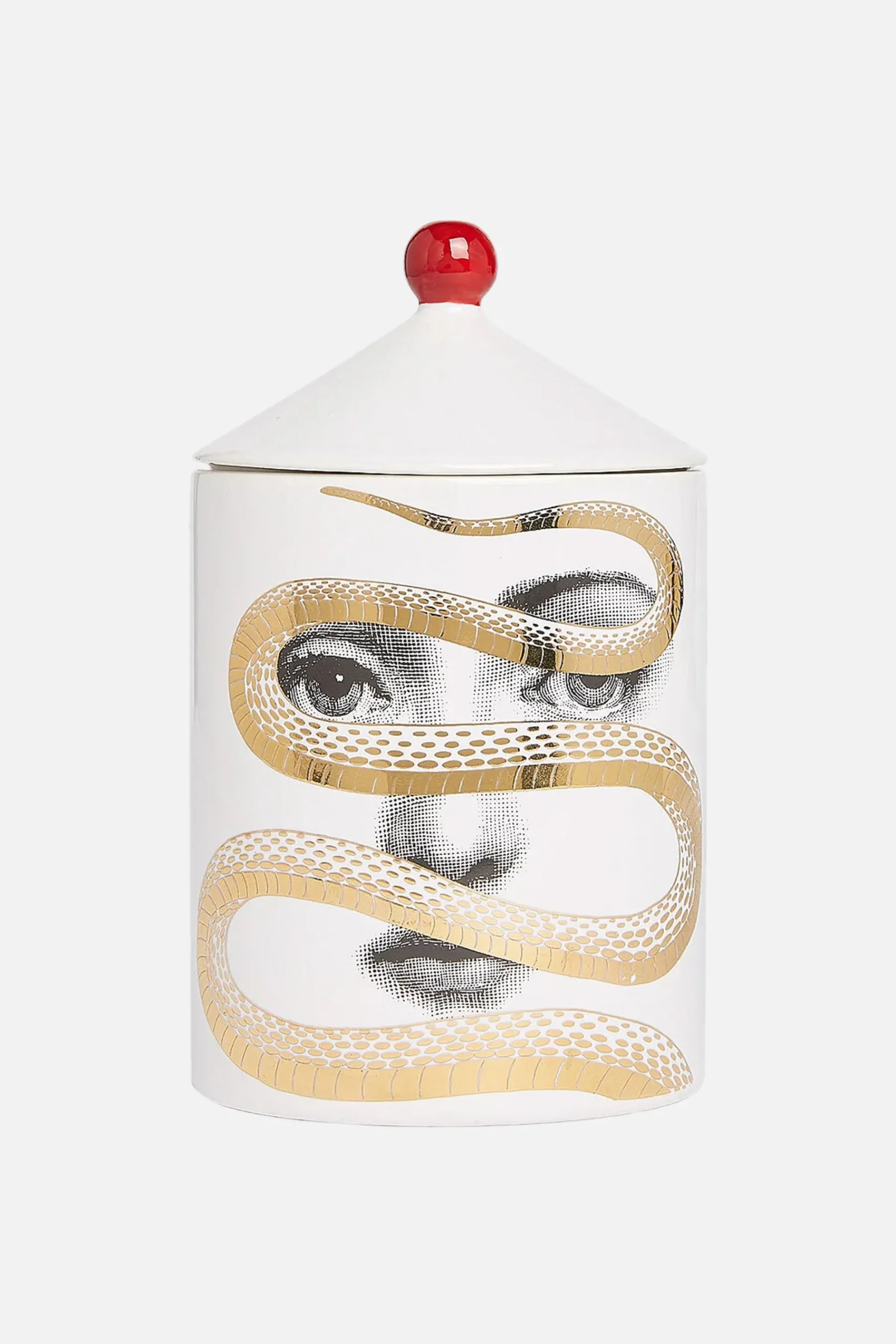 FORNASETTI Se Poi scented candle with Peccato Originale Décor