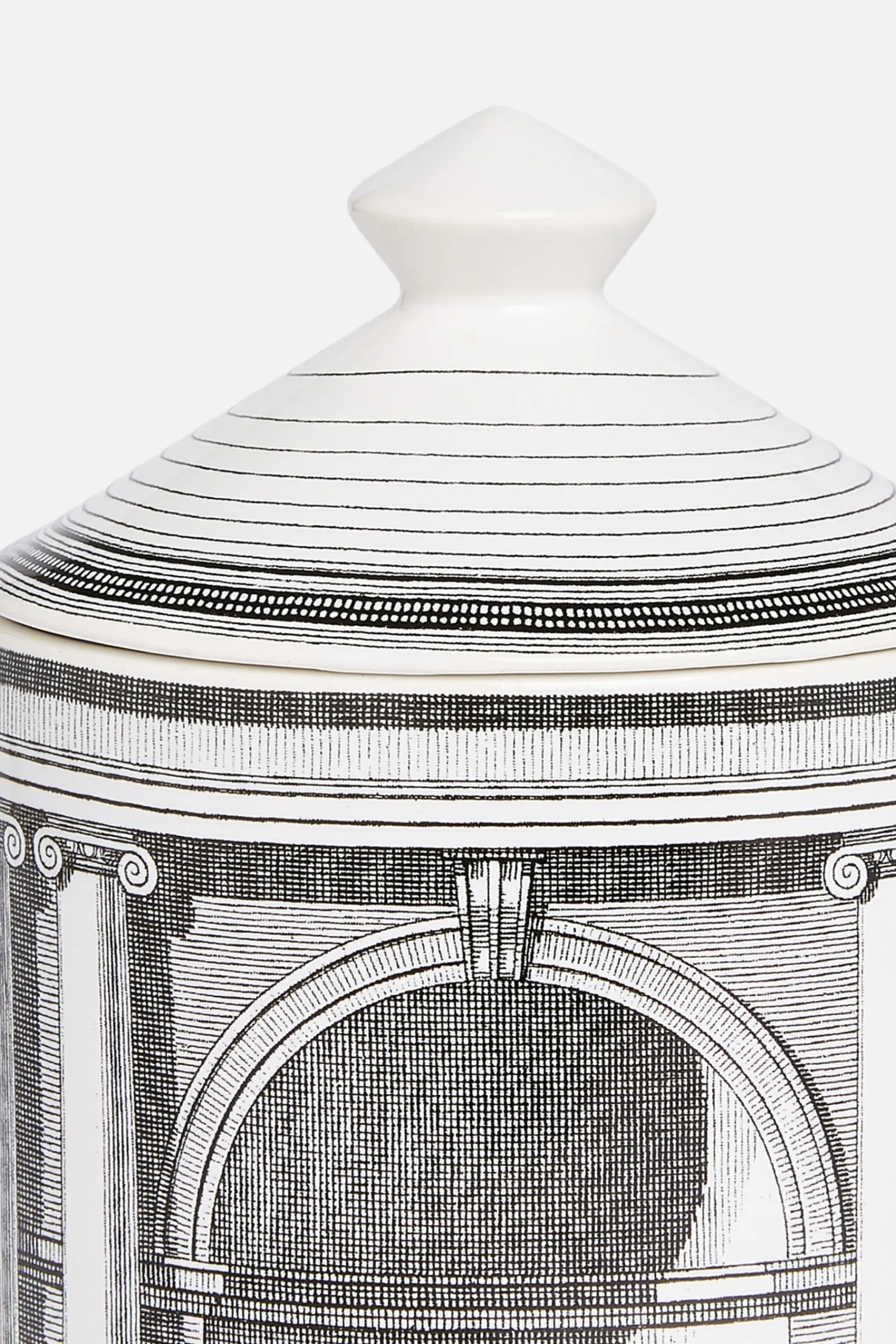 FORNASETTI Se Poi scented candle with Architettura Décor