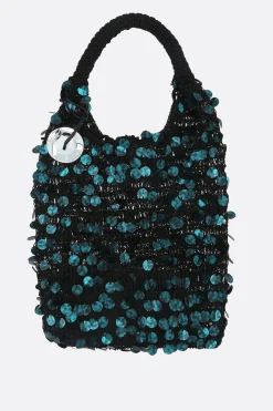 Women JW ANDERSON sequin mesh hobo bag