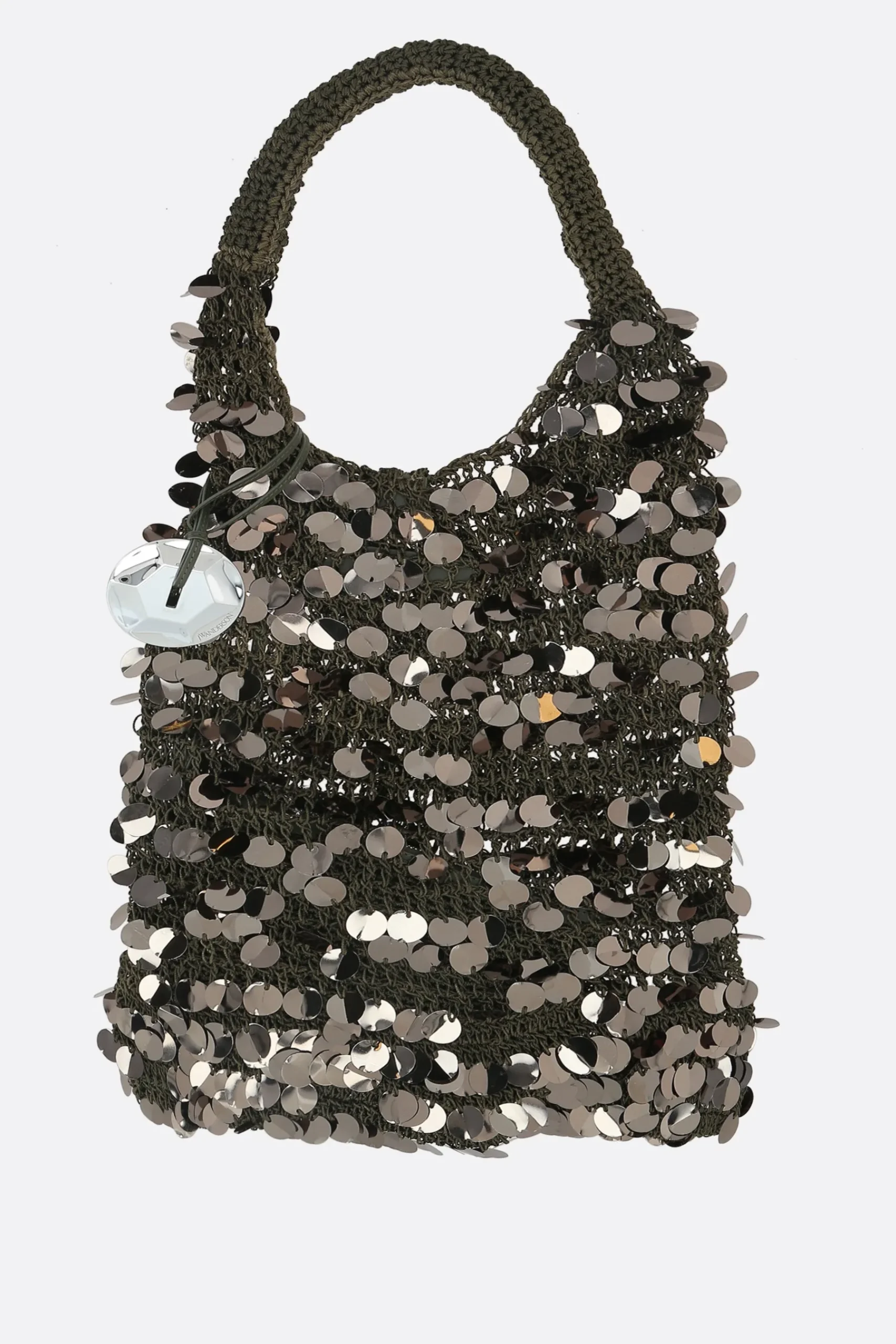 Women JW ANDERSON sequin mesh hobo bag