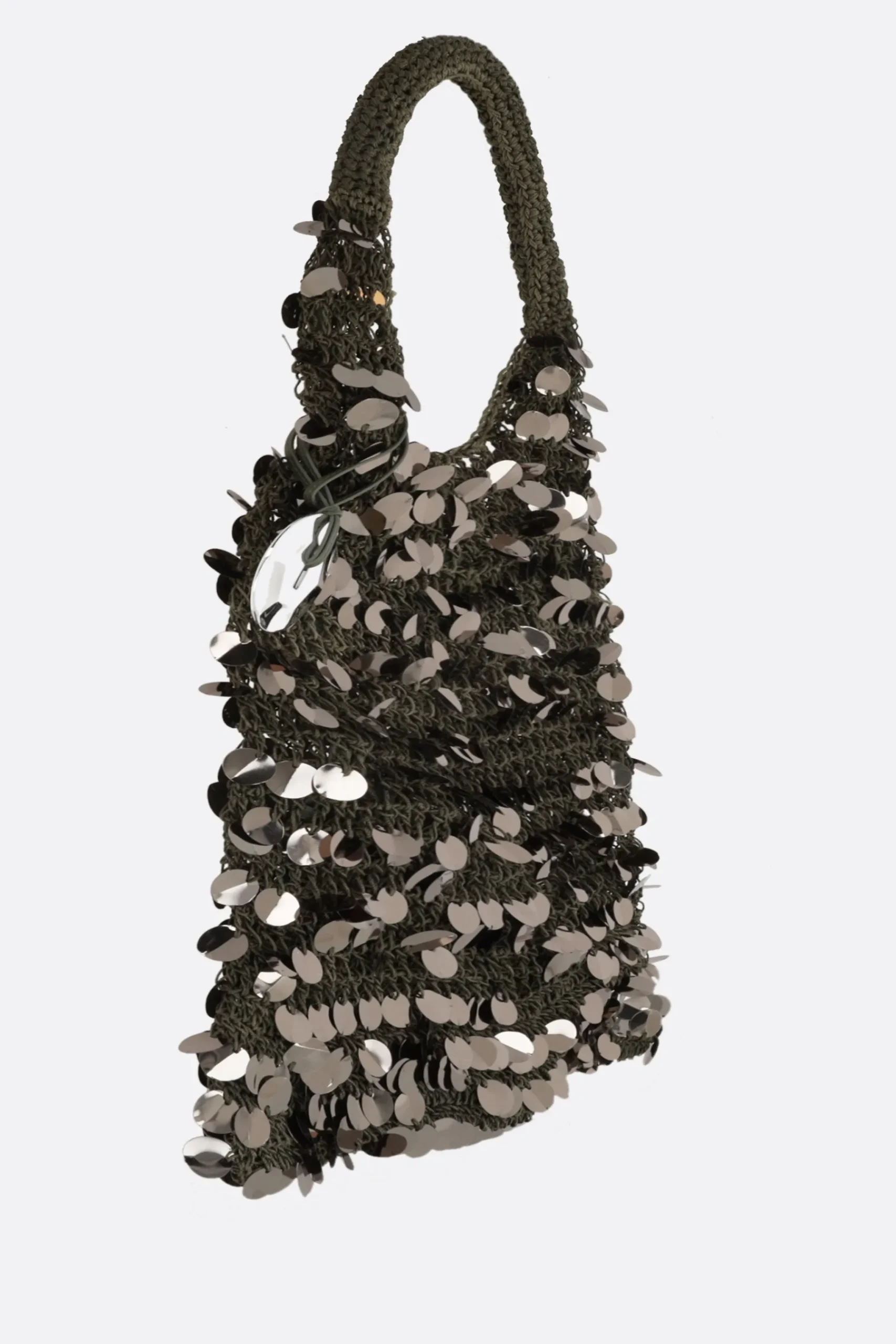 Women JW ANDERSON sequin mesh hobo bag