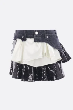 Women ALL IN sequin triple skirt