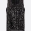 Women COMME DES GARÇONS sequinned georgette sleeveles top
