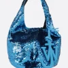 Women JW ANDERSON sequinned jersey mini handbag