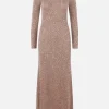 Women BALENCIAGA sequinned knit long dress