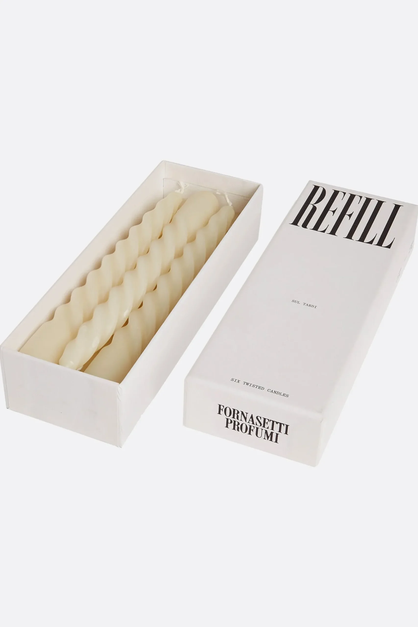 FORNASETTI set of six candles refill Sul Tardi