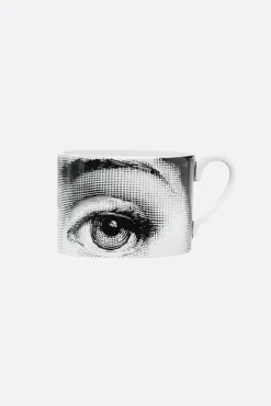 FORNASETTI set of six Tema e Variazioni N° 1 tea cups