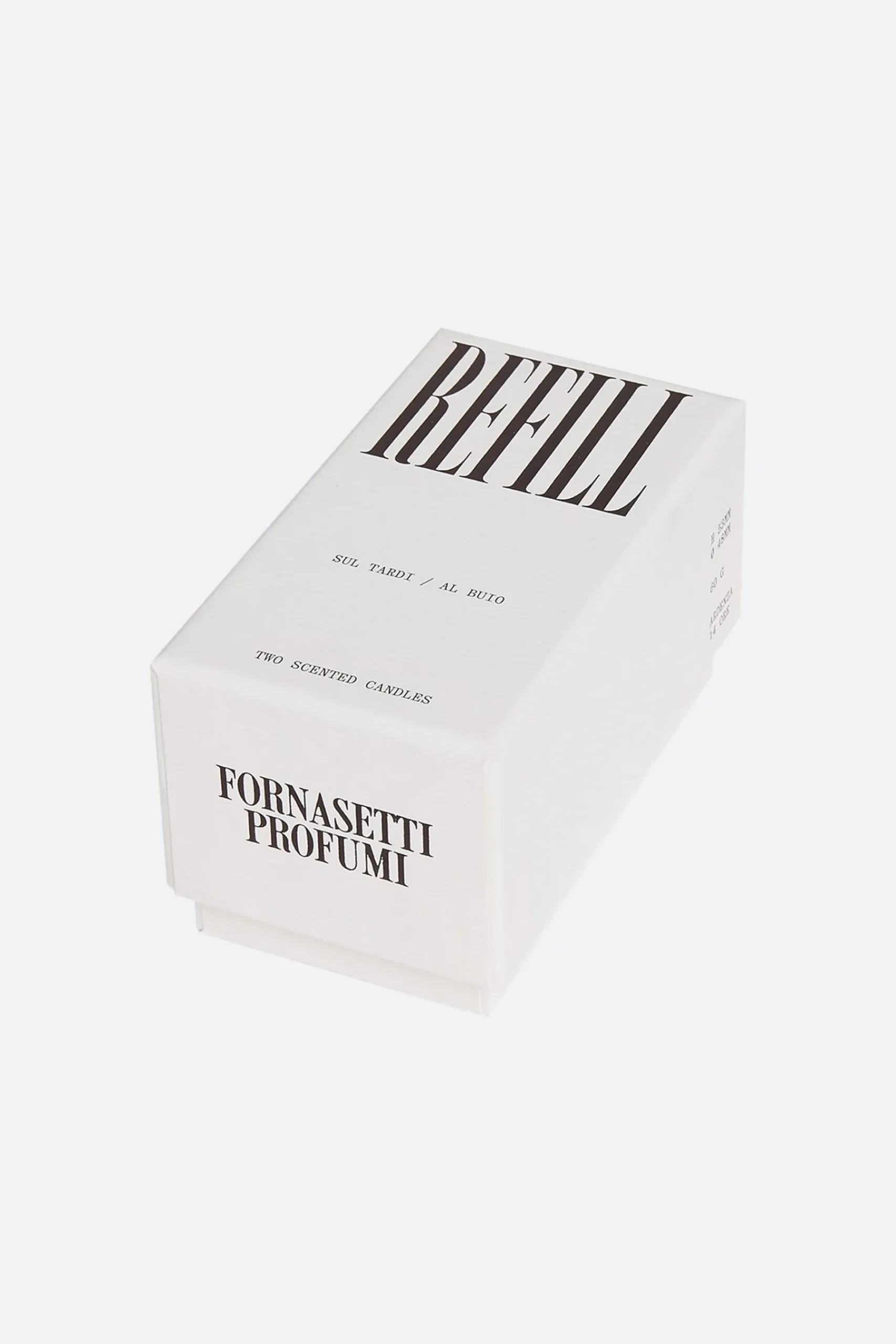FORNASETTI set of two Refill scented candle Al Buio and Sul Tardi
