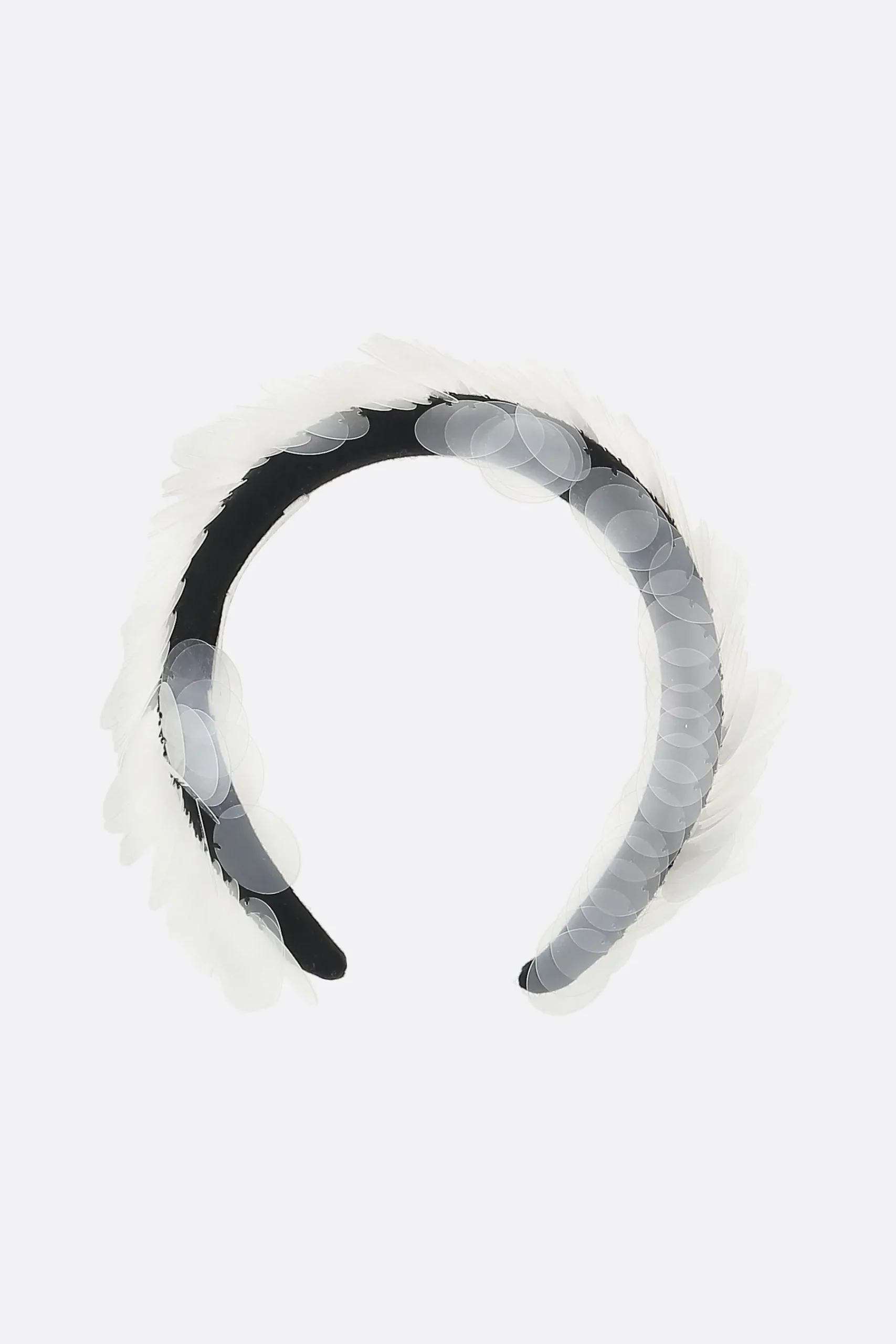 Women NICCOLÒ PASQUALETTI Sfocatura headband in velvet with sequins