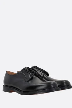 CHURCH'S Shannon derby shoes in brushed leather