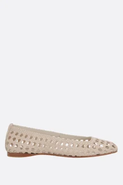 Women PALOMA BARCELO' Shell ballerinas in woven leather
