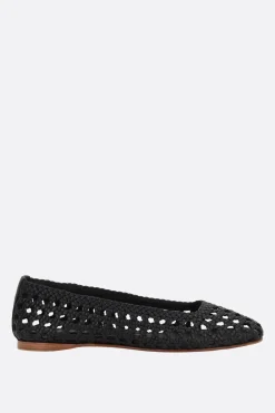 Women PALOMA BARCELO' Shell ballerinas in woven leather