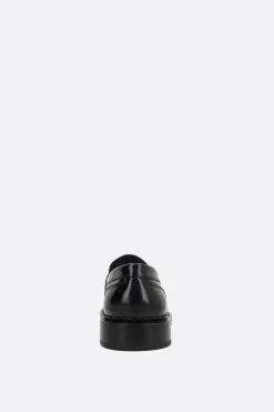 SANTONI X 10 CORSO COMO shiny leather loafers
