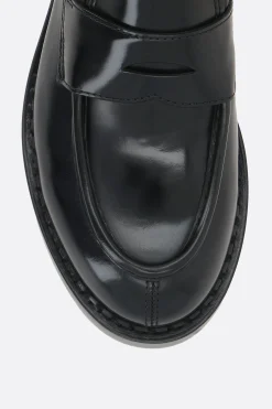 SANTONI X 10 CORSO COMO shiny leather loafers