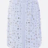 Women DRIES VAN NOTEN Shirty mini skirt in cotton with appliqués