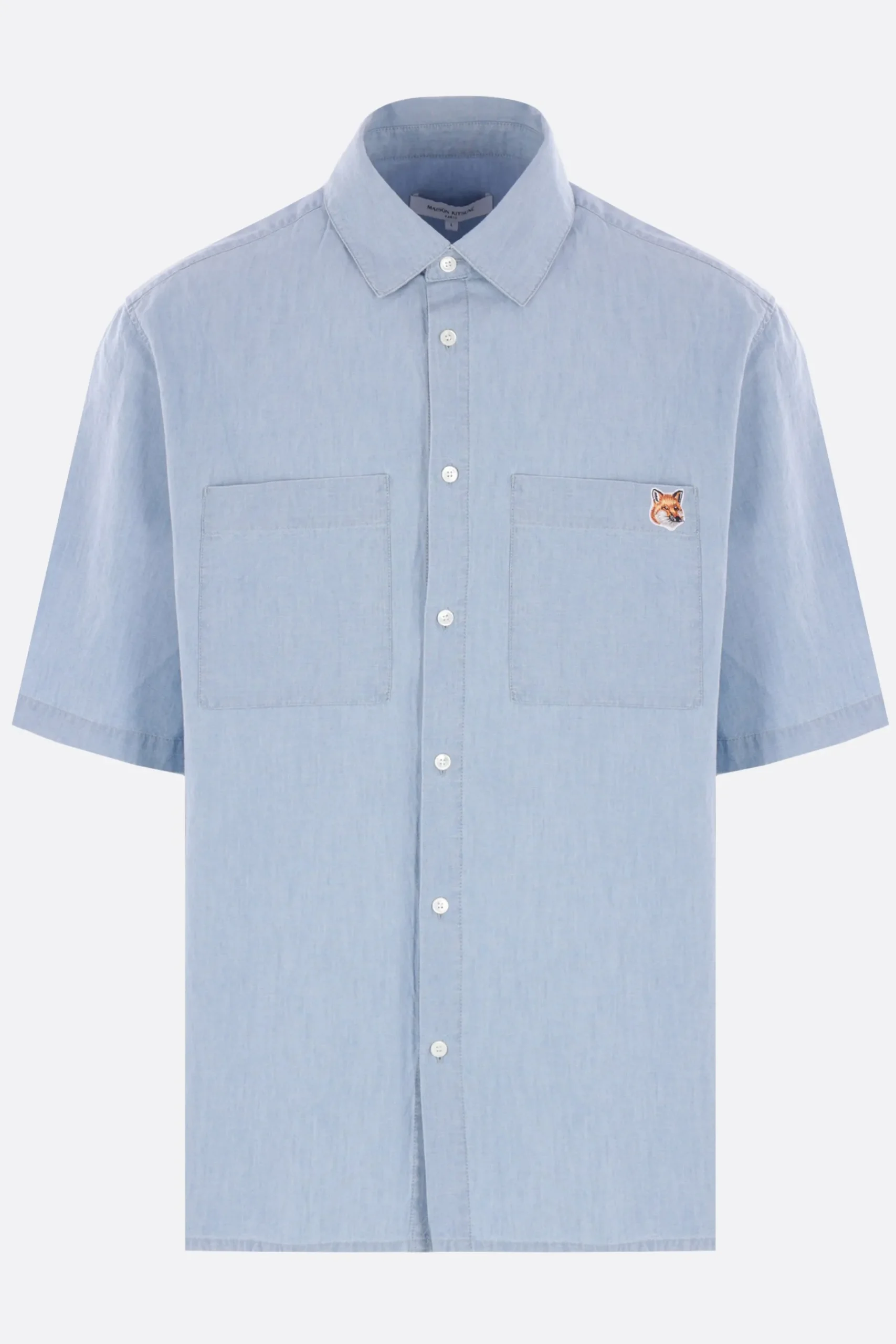 MAISON KITSUNÉ short-sleeve shirt in Chambray