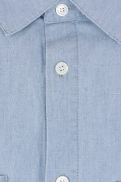 MAISON KITSUNÉ short-sleeve shirt in Chambray