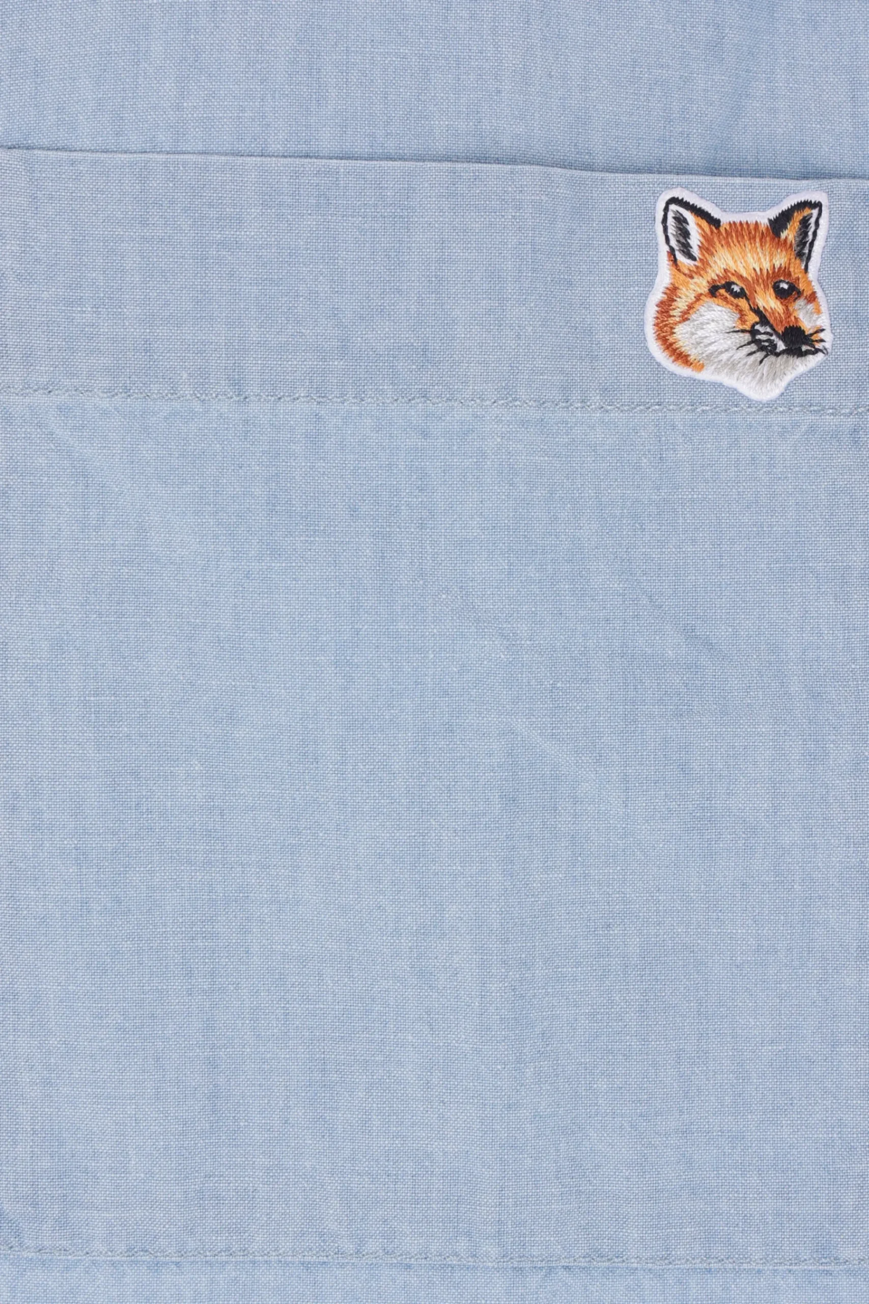 MAISON KITSUNÉ short-sleeve shirt in Chambray