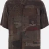 ZIGGY CHEN short-sleeve shirt in digital printed silk
