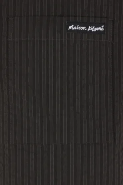 MAISON KITSUNÉ short-sleeve shirt in striped seersucker