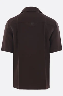 JIL SANDER short-sleeve shirt in viscose and silk