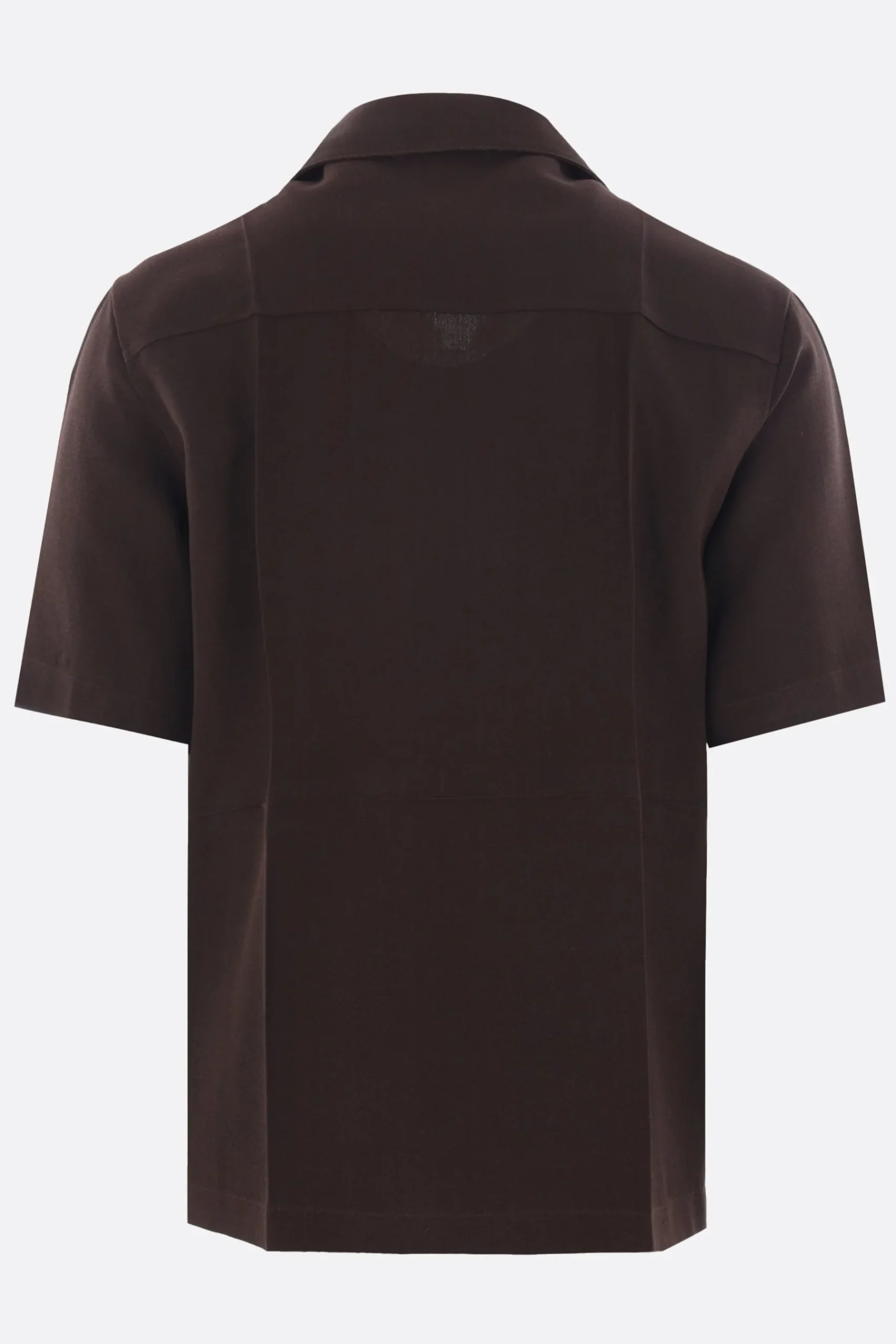 JIL SANDER short-sleeve shirt in viscose and silk