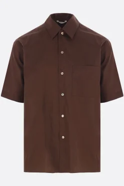 AURALEE short-slevee shirt in Finx cotton