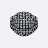 10 CORSO COMO signature circle print fabric fasce mask