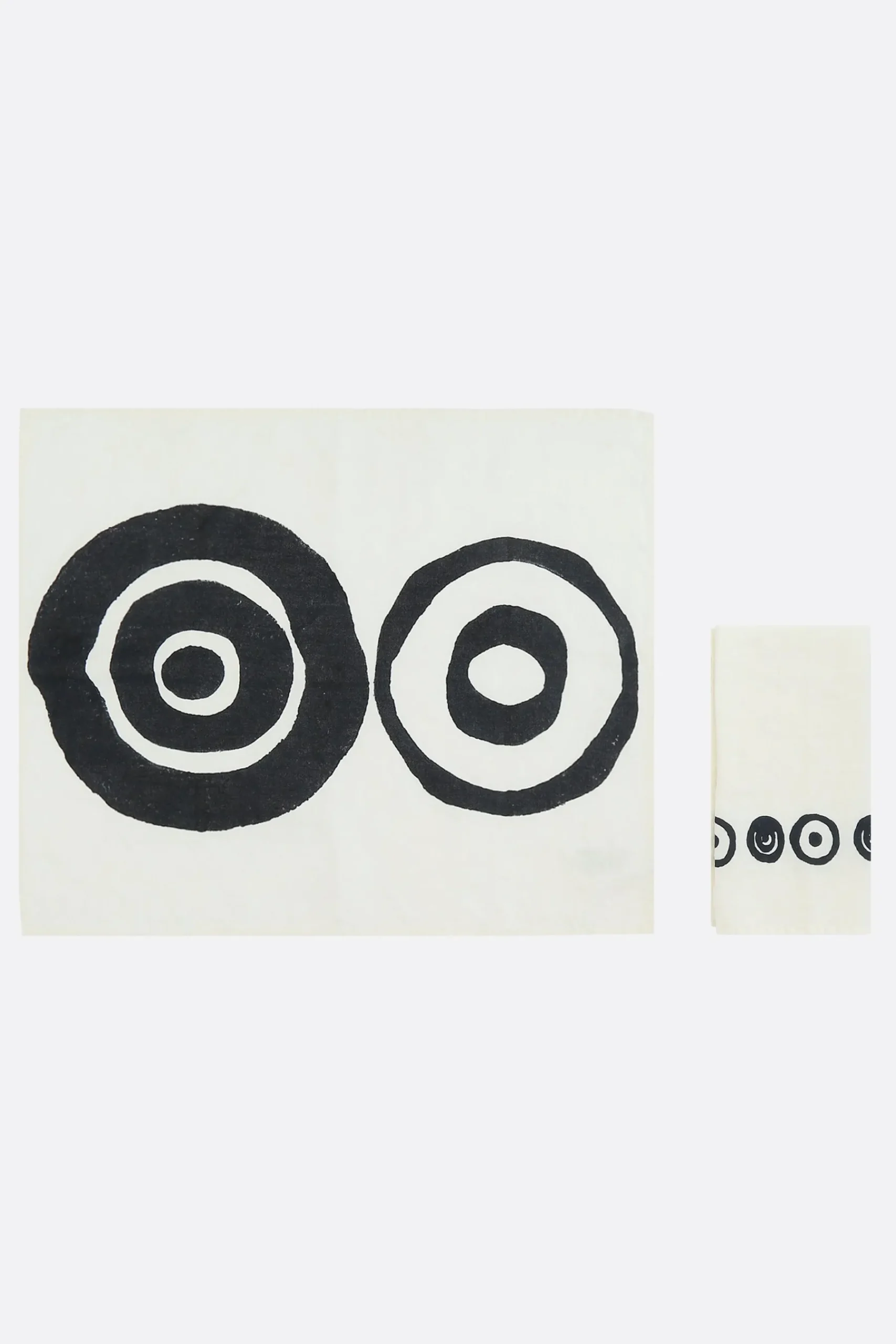 10 CORSO COMO signature circles print linen placemat and napkin set
