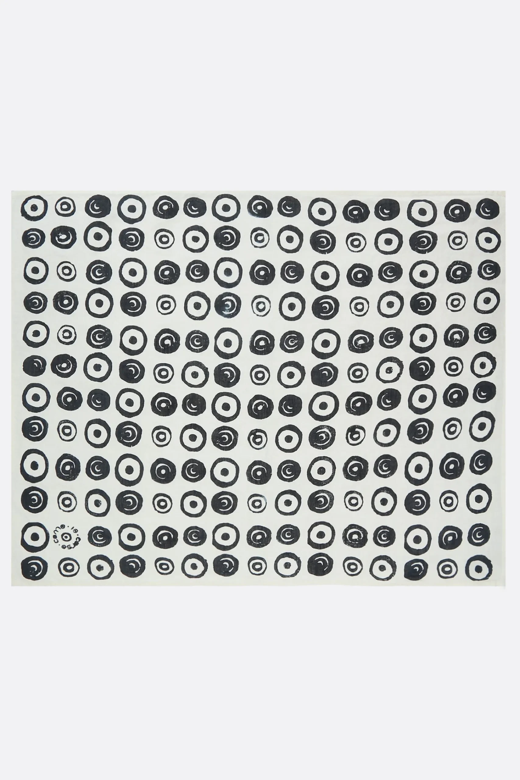 10 CORSO COMO signature circles print linen tea towel