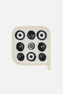 10 CORSO COMO signature circles print linen pot holder
