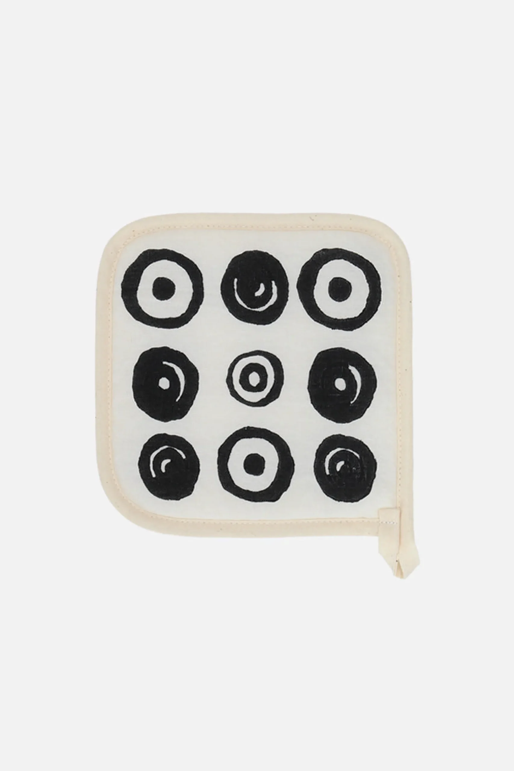 10 CORSO COMO signature circles print linen pot holder