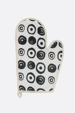 10 CORSO COMO signature circles print linen oven glove
