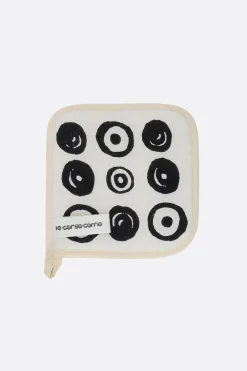 10 CORSO COMO signature circles print linen pot holder