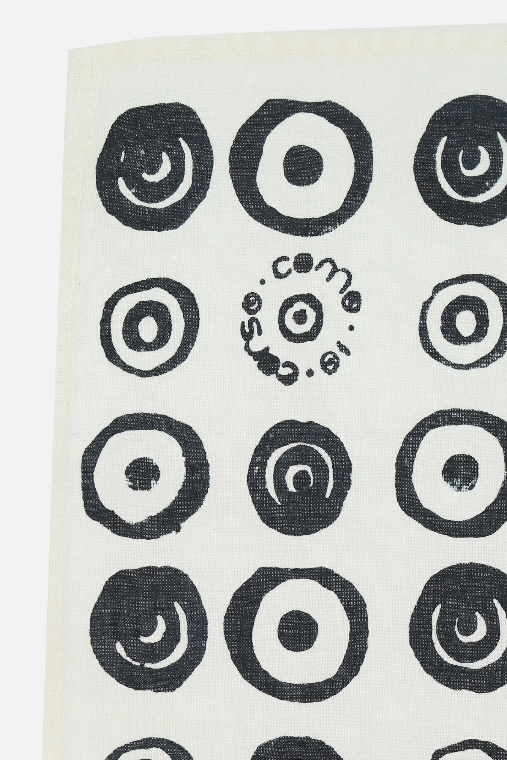 10 CORSO COMO signature circles print linen tea towel