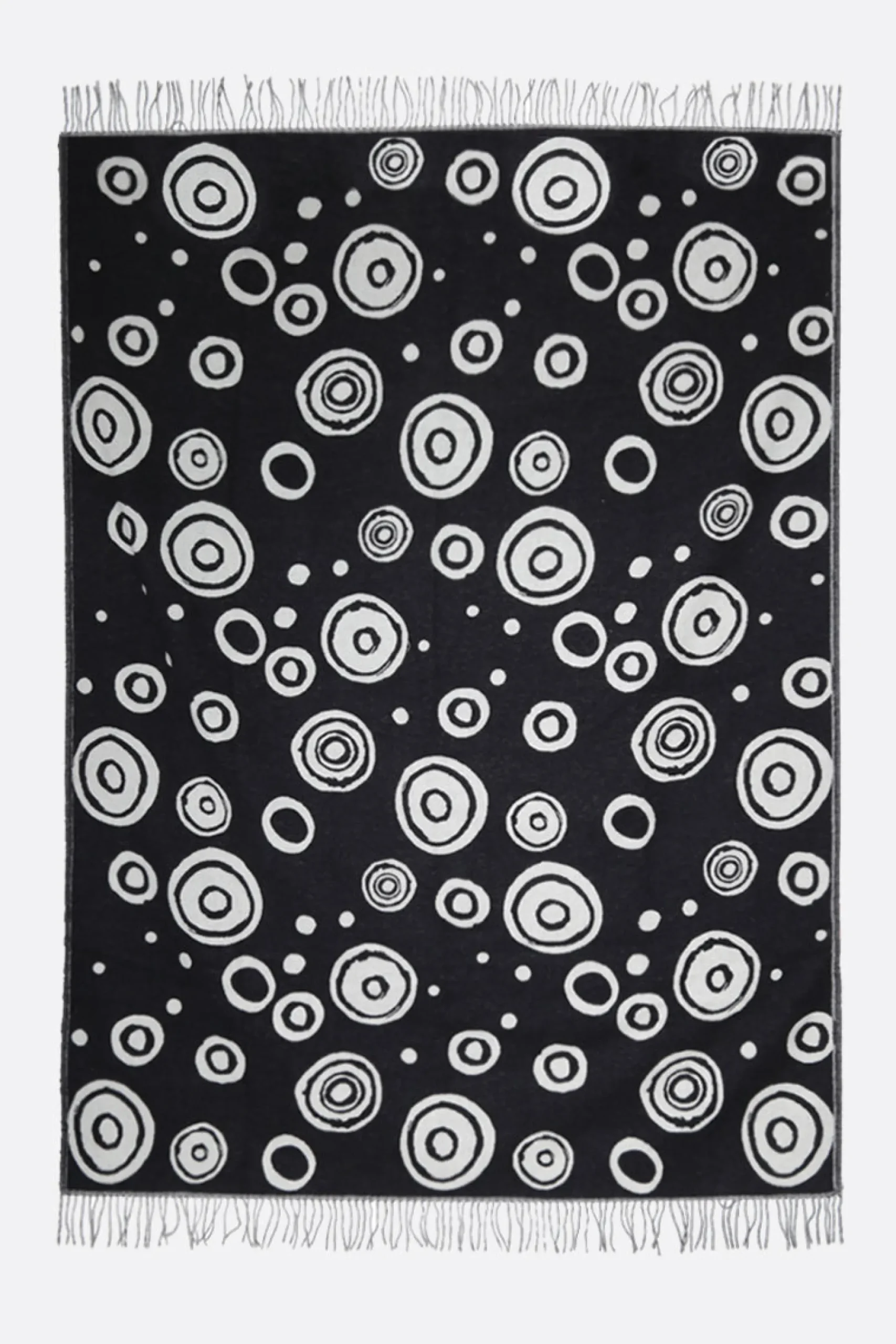 10 CORSO COMO signature circles pure new wool reversible blanket
