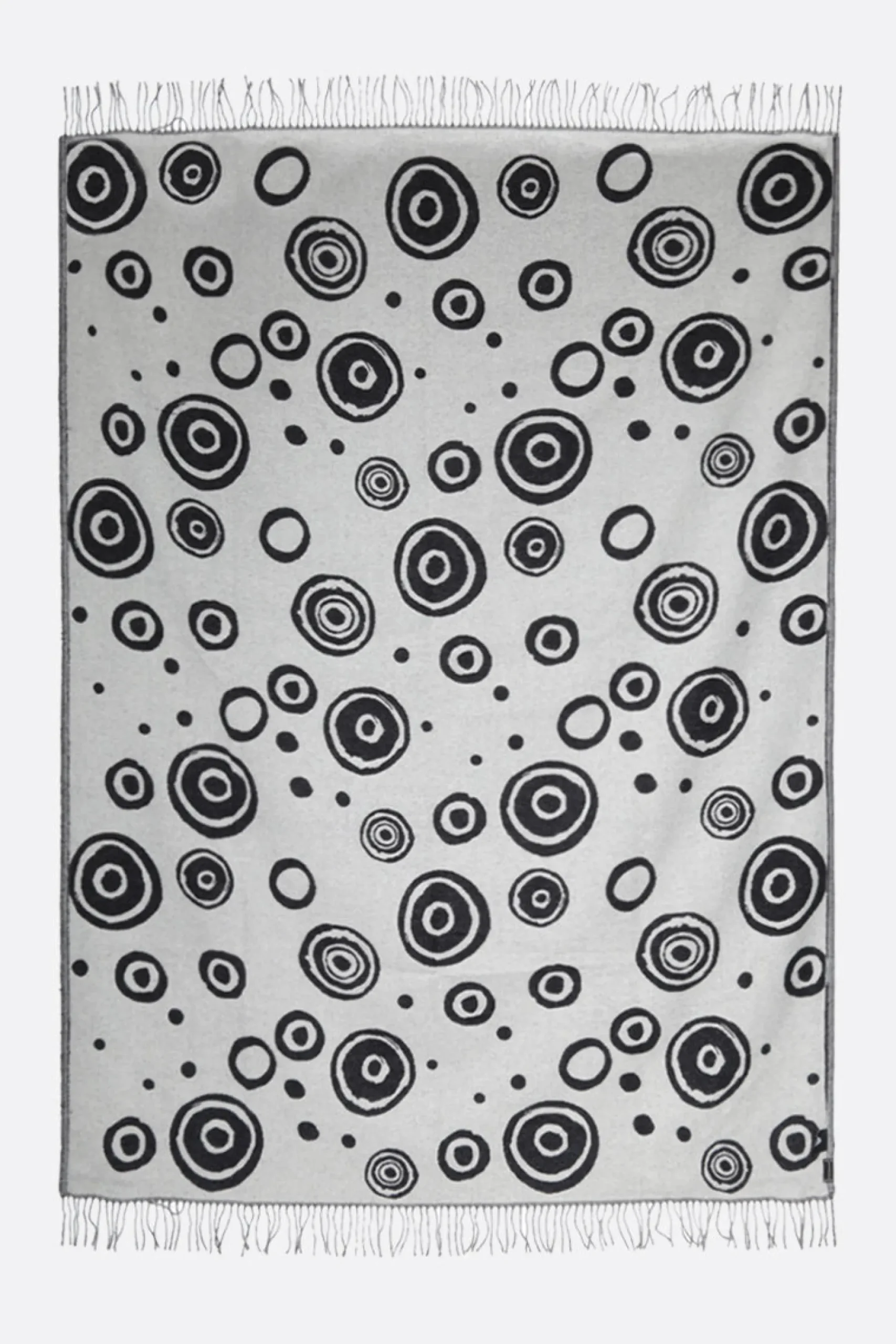 10 CORSO COMO signature circles pure new wool reversible blanket