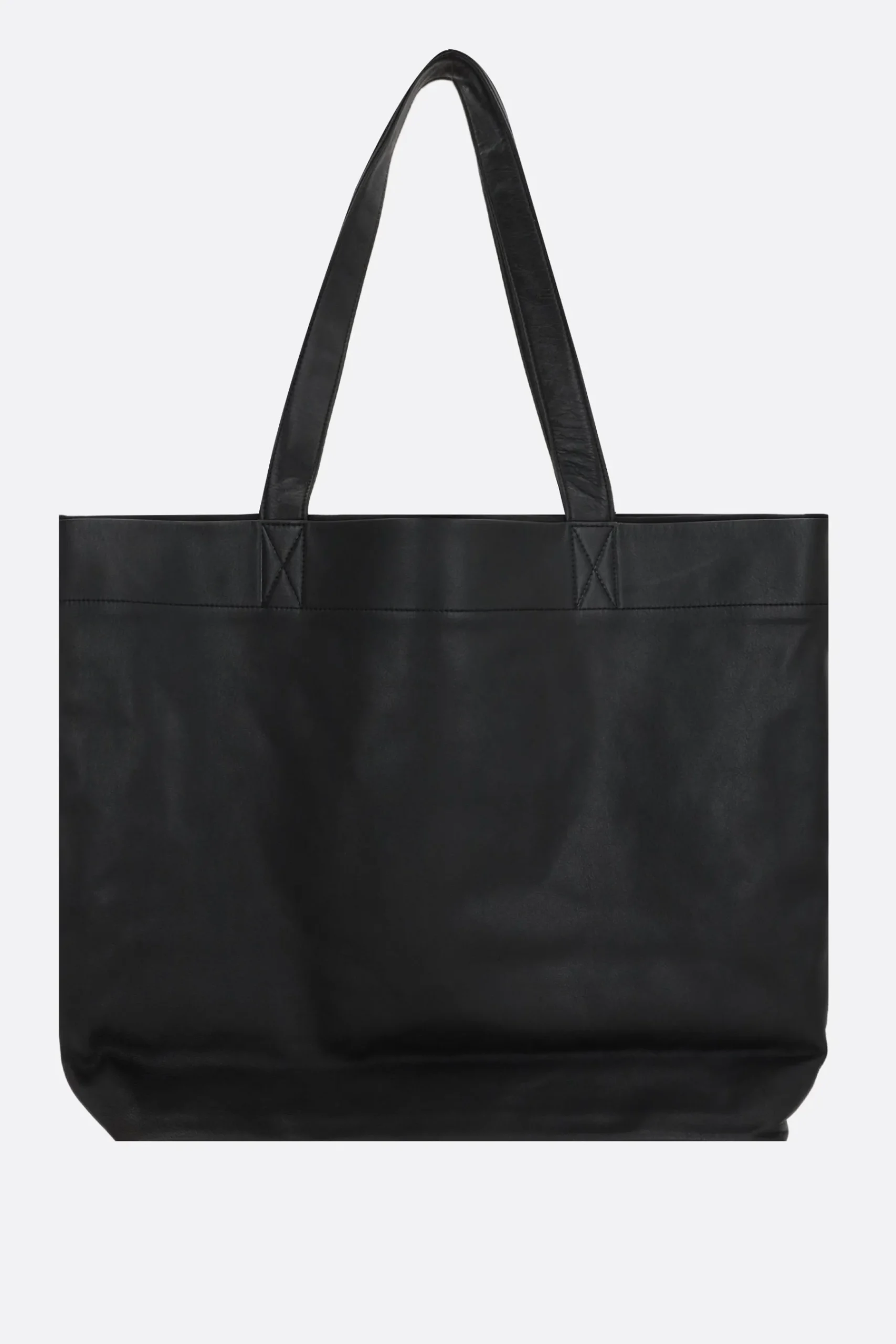 Women DISCORD YOHJI YAMAMOTO Signature large tote bag in grainy leather